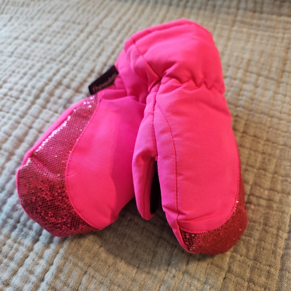 Joe Boxer girls pink thinsulate so gloves toddler One Size